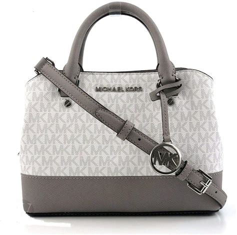 white and grey michael kors bag|michael kors grey crossbody.